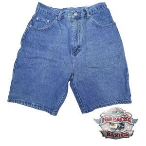 Vintage International JORDACHE Jean Shorts High Rise Blue Denim 9” inseam 14 NWT